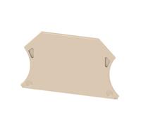 Plaque d'extrémité pour 2,5-10 mm², Couleur: beige - HAGER KR01AP