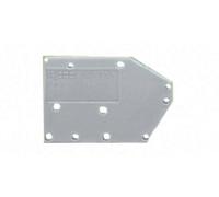 Plaque d'extrémité WAGO 742-100 gris 300 pc(s)