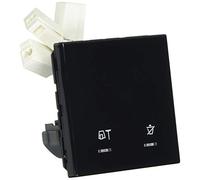 Plaque d'hôtel avec dispositif LED 230 V, extérieur de pièce, noir