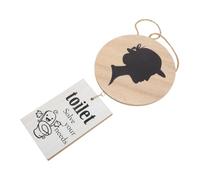 Plaque D'identification des Toilettes en Bois, Panneau Wc Rustique | Bois à Grains Naturels, Impression Haute Définition, Trous Prépercés, Style Ferme, pour Portes Wc Publiques