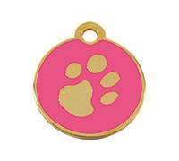 Plaque d'identification pour collier Imarc Circle Rose Doré