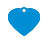 Plaque d'identification pour collier Imarc Heart Bleu