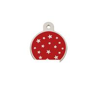 Plaque d'identification pour collier Imarc PetScribe Passion Rouge Argent