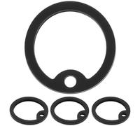 Plaque D'identification Silencieuse pour Chien, Silicone Noir 4 Pièces