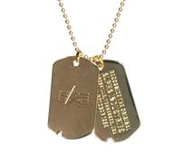 Plaque d'identité Dog Tag Alpha Industries - Gold