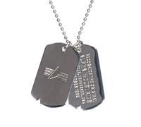 Plaque d'identité Dog Tag Necklace Alpha Industries - Silver