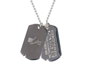 Plaque d'identité Dog Tag Necklace Alpha Industries - Silver