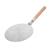 Plaque Diffuseur de Chaleur en Acier Inoxydable Poignée Bois | Cuisson Douce sur Gaz, Compatible Casseroles et Verrerie, Limite les Fonds Brûlés et Homogénéise les Sauces