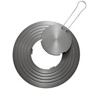 Plaque diffuseur de chaleur en aluminium pour cuisinière à gaz avec capacité de décongélation, antidérapante double face, et épaisseur de 4 mm/6 mm pour une répartition uniforme de la chaleur (S)