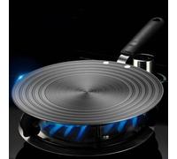 Plaque diffuseur de chaleur en aluminium pour cuisinière à gaz avec plaque conductrice de chaleur texturée, plateau diffuseur pour batterie de cuisine stable (A-24 cm)