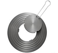 Plaque Diffuseur Flamme Aluminium 24cm 4mm Double Face Antidérapante - pour accessoire Fourneau pour gaz pour Mijoter Brûler Décongeler Aliments Dimension 24x24cm(S)
