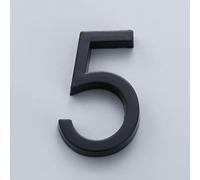 Plaque d'immatriculation 3D pour maison, chambre d'hôtel, appartement, copropriété, bureau, noir brillant pour une visibilité claire (5)