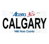Plaque d'immatriculation Alberta Calgary Wild Rose Country 15,2 x 30,5 cm