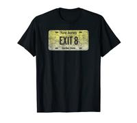 Plaque d'immatriculation amusante de l'État du NJ - Exit 8 T-Shirt