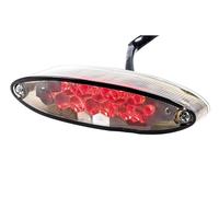 Plaque D'immatriculation Arrière Feu Arrière Fumé Universel pour Plaque D'immatriculation De Moto, ATV, Quad, Vélo Rue, Éclairage Tout-Terrain