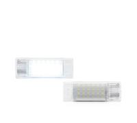 plaque d'immatriculation arrière Pour BMW Pour F48 X1 2016-2022 Intérieur De Voiture Arrière Sous Les Feux De Remplacement 4x F&R Blanc LED Porte Marchepied Lumière De Courtoisie(4x F R Door)