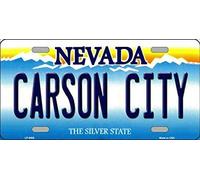 Plaque d'immatriculation Carson City Nevada State - 15 x 30 cm