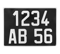 Plaque d'immatriculation collection ancien format en aluminium - 275 x 200 mm