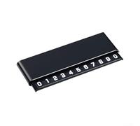 Plaque d'immatriculation de stationnement temporaire avec affichage des contacts téléphoniques pour tableau de bord du véhicule pour aider dans les situations de stationnement temporaires et