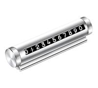 Plaque d'immatriculation de téléphone de stationnement temporaire de Voiture, Rotation Universelle, Carte de numéro de téléphone d'arrêt Automobile, Accessoires d'arrêt de Voiture