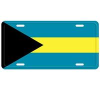 Plaque d'immatriculation Drapeau des Bahamas 15,2 x 30,5 cm
