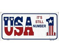 Plaque d'immatriculation en métal USA It's Still Number 1 6 x 12 Pouces