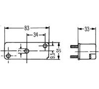 Plaque d'immatriculation feu HELLA 2KA 003 168-021 pour FENDT 200 2.8 1987-1995