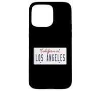 Plaque d'immatriculation Los Angeles LA California City of Angels Coque pour iPhone 15 Pro Max