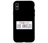 Plaque d'immatriculation Los Angeles LA California City of Angels Coque pour iPhone X/XS