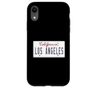 Plaque d'immatriculation Los Angeles LA California City of Angels Coque pour iPhone XR