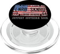 Plaque d'immatriculation Lynyrd Skynyrd 1964 Sweet Home Alabama Drapeau américain PopSockets PopGrip pour MagSafe