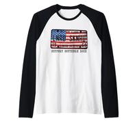 Plaque d'immatriculation Lynyrd Skynyrd 1964 Sweet Home Drapeau américain Alabama Manche Raglan