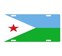 Plaque d'immatriculation MNUT Djibouti personnalisée 6 x 12 pouces