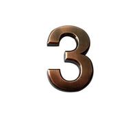 Plaque D'immatriculation Numérique En Bronze for Porte D'hôtel, 10cm, 1 Pièce, for Chambre, Fil Galvanisé, Support Adhésif(SKY BLUE)