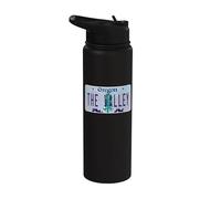 Plaque d'immatriculation Oregon Rogue Valley OR Grants Pass Stainless Steel Insulated Water Bottle