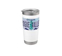 Plaque d'immatriculation Rogue Valley Oregon OR Grants Pass Gobelet isotherme en acier inoxydable double paroi