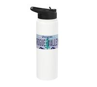 Plaque d'immatriculation Rogue Valley Oregon OR Grants Pass Stainless Steel Insulated Water Bottle