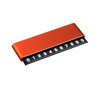 Plaque d'immatriculation temporaire pour véhicule avec matériau en alliage d'aluminium, conçue pour un placement facile et une communication de contact (rouge)