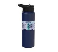 Plaque d'immatriculation The Gorge Oregon ou Columbia River Stainless Steel Insulated Water Bottle