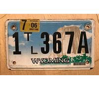 Plaque d'immatriculation Wyoming Trailer Trl Cycle 1 Tl 367 A Wy 15,2 x 30,5 cm