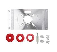 Plaque d'insertion de table de défonceuse en aluminium adaptée pour les ateliers professionnels à domicile, améliore l'efficacité du fraisage du bois, travail du bois de haute précision