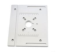 Plaque d'insertion de table de routeur en alliage d'aluminium anodisé avec dossier