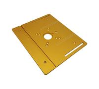 Plaque d'insertion de Table de routeur en aluminium avec jauge à onglets for bancs de travail du bois scie à Table tondeuse multifonctionnelle Machine de gravure(Type-C)