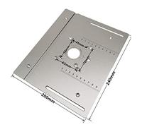 Plaque d'insertion de Table de routeur en aluminium avec jauge à onglets for bancs de travail du bois scie à Table tondeuse multifonctionnelle Machine de gravure(Type-A)