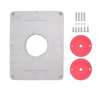 Plaque d'insertion de table de routeur en aluminium de 4 à 17/32 pouces, plaque de routeur pour 1611 1615 FEIN RT1800, plaque de de haute précision avec absorption des chocs,