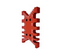 Plaque d'insertion de Table de routeur en aluminium, ensemble d'outils for le travail du bois avec jauge à onglet et clôture de tenonnage coulissante for Table de routeur(Tenon Gauge Red)