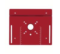 Plaque d'insertion de table de toupie en aluminium pour table de travail du bois - Plaque de retournement pour débroussailleuse en bois - Supports coulissants