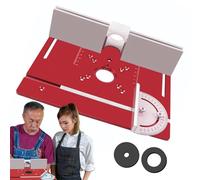 Plaque d'insertion pour défonceuse à bois - Guides de table de toupie - Accessoires de travail du bois | Plaque de défonceuse coulissante lisse optimise les performances du défonceuse de table, guide