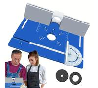 Plaque d'insertion pour défonceuse à bois - Guides de travail du bois, plaques de défonceuse | Plaque de défonceuse multifonctionnelle pour le travail du bois avec guide de jauge d'onglet pour le