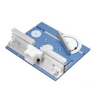 Plaque d'insertion pour défonceuse en alliage d'aluminium 240 x 200 mm avec règle poussoir pour le travail du bois, machine de gravure, projets d'artisanat, support stable